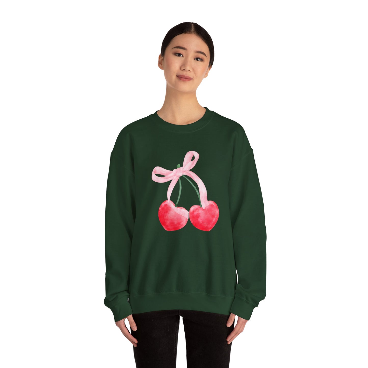 Cherry Bow Coquette Sweatshirt