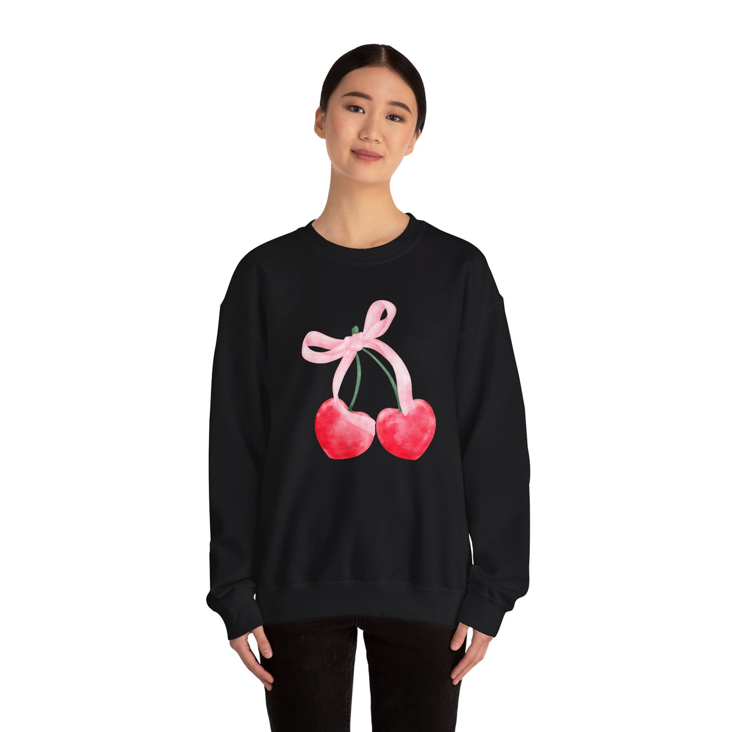 Cherry Bow Coquette Sweatshirt